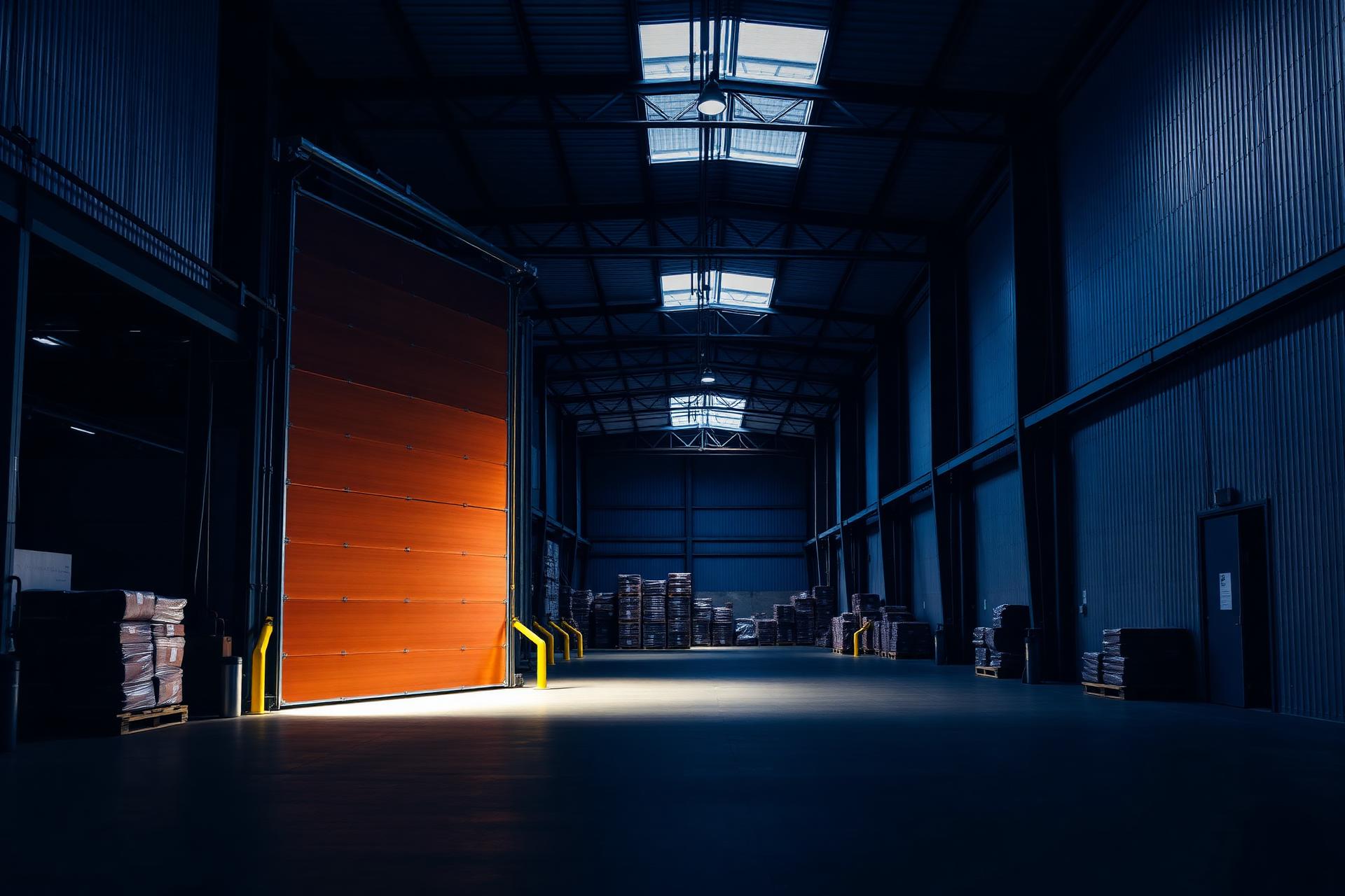 Portone industriale in capannone moderno — Piroddi Logistica